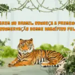 Orange and Green Illustrated Water Colour International Tigers Day Presentation