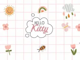 Pink And White Illustrative Hello Spring Instagram Post