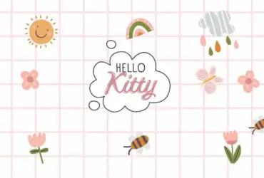 Pink And White Illustrative Hello Spring Instagram Post