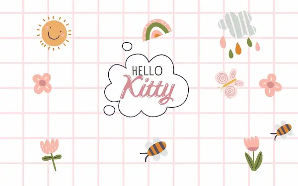 Hello Kitty: A Gata Mais Famosa do Mundo e o Fenômeno Cultural que Encanta Gerações 1 Pink And White Illustrative Hello Spring Instagram Post