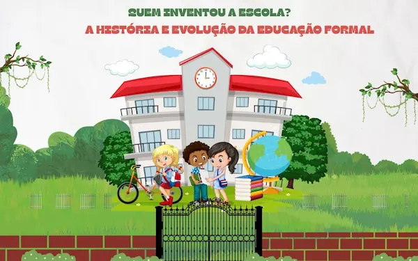 Green and Red Illustrated School Magazine