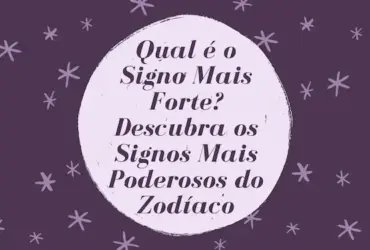 Mensagem Roxa sobre Signos
