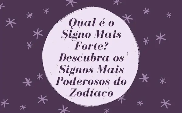 Mensagem Roxa sobre Signos